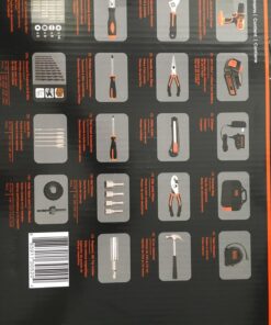 BLACK+DECKER 20V Max Drill & Home Tool Kit, 68 Piece (LDX120PK) 20V Home Tool Kit 52 71b6oreCzyL