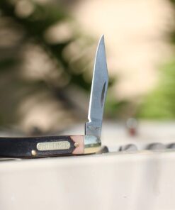 Old Timer 104OT Small Canoe 4.7in Stainless Steel Traditional Folding Pocket Knife with Clip Point and Drop Point Blades, Sawcut Handle, and Convenient Size for EDC, Camping, Hunting, and Outdoors 104OT Small Canoe (Box) 14 71b8J5HPa L