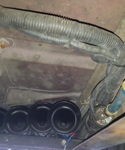 Vixen Horns Train Horn for Truck/Car. 4 Air Horn Black Trumpets. Super Loud dB. Fits 12v Vehicles like Semi/Pickup/Jeep/RV/SUV VXH4124B Quad Trumpet In-Line Black 31 71b98EzraHL