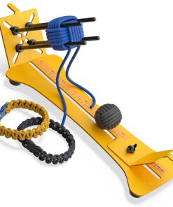 Alternative view of SpeedyJig Plus Paracord Bracelet & Monkey Fist Jig & Kit | Survival Bracelet Making Jig | Weave Camping Rope, Jewelry, Keychains | Craft Idea for Adults & Children | Includes Cord & Buckles Yellow Plus