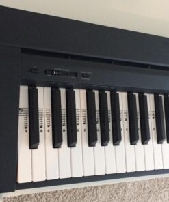 Piano and Keyboard Music Note Full Set Stickers for White and Black Keys; Transparent and Removable; Made in USA 54 71bAYvNJeL