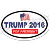 * Oval Car Magnet Donald Trump 2016 Trump for President Magnetic Bumper Sticker 87 71bAZp50UVL