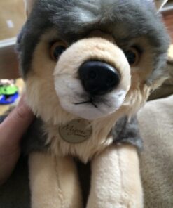 Aurora® Adorable Miyoni® Wolf Stuffed Animal - Lifelike Detail - Cherished Companionship - Gray 16 Inches 26 71bAxiLfYJL