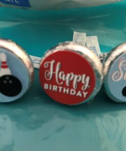 Andaz Press Birthday Chocolate Drop Labels Trio, Fits Kisses Party Favors, Bowling Strike!, 216-Pack Bowling Strike! 18 71bBtlpKkgL
