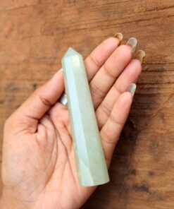 Jet Natural Green Aventurine Crystal Obelisk Healing Meditation Reiki Spiritual Gemstone Tower Gift Massage Approx 3 inch 15 71bC8R3qWUL