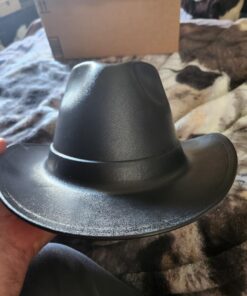 OccuNomix VCB200-06 Vulcan Cowboy Style Hard Hat with Ratchet Suspension, Black, One Size 23 71bCBN5e5AL