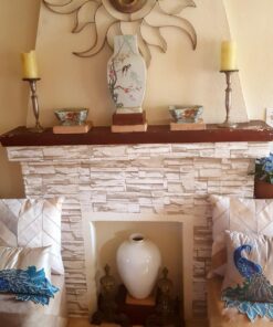 RoomMates RMK9026WP Natural Stacked Stone Peel and Stick Wallpaper Light Gray 41 71bCJJcr jL