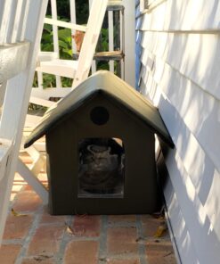 K&H Pet Products Outdoor Heated Kitty House - Heated Cat House Cat Shelter Olive/Olive 19 X 22 X 17 Inches 53 71bCX6CgfsL