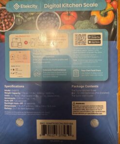 Etekcity Food Scale, Digital Kitchen Scale, 304 Stainless Steel, Weight in Grams and Ounces for Baking, Cooking, and Meal Prep, LCD Display, Medium Basic Medium Size 53 71bG3Z2rtEL