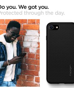 Spigen Liquid Air Armor Designed for iPhone SE 2020 Case/Designed for iPhone 8 Case (2017) / Designed for iPhone 7 Case (2016) - Black 33 71bGIGIcAVL