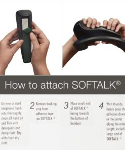 Softalk II Black Phone Shoulder Rest | Landline Telephone Accessory (00801M) 13 71bHGpgrhxL