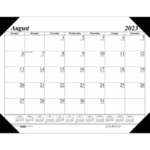 House of Doolittle 2016-2017 Monthly Desk Pad Calendar, Academic, 17 Month, 22 x 17" (HOD12802-17) Academic Year 17 Months 22 x 17"