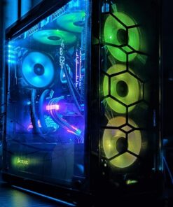 Corsair CORSAIR Crystal 570X RGB Mid-Tower Case, 3 RGB Fans, Tempered Glass - Mirror Black (CC-9011126-WW) 64 71bIt1hwR3L