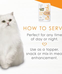 Purina Fancy Feast Lickable Wet Cat Food Broth Topper, Creamy With Chicken and Vegetables - (16) 1.4 oz. Pouches Creamy Chicken & Vegetables 1.40 Ounce (Pack of 16) 13 71bJ4K9nlmL