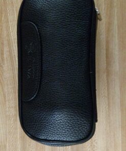 Scotte Luxury Tobacco Smoking Pipe Set,Leather Tobacco Pipe Pouch Wood Pipe Accessories(Redwood Scraper/Stand/Filter Element/Filter Ball/Small Bag/Box) (black) 44 71bJRiyD lL