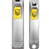 Nail Clippers Set - 2 Pack Stainless Steel Ingrown Toenail Tool, Professional Fingernail & Toenail Clippers for Thick Nails (Pedicure Nail Clippers) Silver