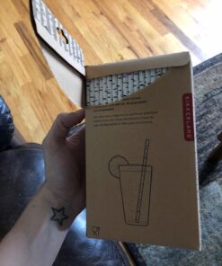 Kikkerland Biodegradable Paper Straws, Birch 24 71bLI8xM90L
