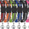 Upgraded Version - Reflective Cat Collar with Bell, Set of 6, Solid & Safe Collars for Cats, Nylon, Mixed Colors, Pet Collar, Breakaway Cat Collar Charms, Free Replacement 15 71bLi9YB2rL 3