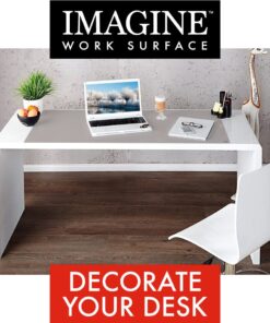 Alternative view of IMAGINE WORK SURFACE Huge Ultra-Thin 24" x 36" Non-Slip Desk Pad Made in USA - Aspens 24X36