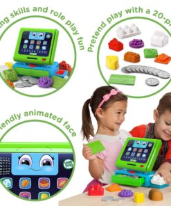 Alternative view of LeapFrog Count Along Cash Register, Green, 2 years to 4 years 8.8Wx7.5Hx5.5D cm without batteries