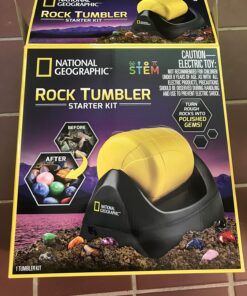 NATIONAL GEOGRAPHIC Starter Rock Tumbling Kit - Durable Leak-Proof Polisher for Kids Complete Geology Hobby Science Kit, Rocks and Crystals Kids, A Great STEM Activity 37 71bNWPywuLL