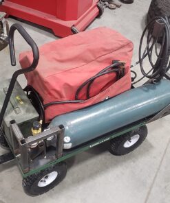 Gorilla Carts GOR400-COM Steel Garden Cart, Steel Mesh Removable Sides, 3 cu ft, 400 lb Capacity, Green 43 71bNZPV42 L