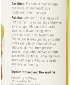 Alternative view of Now Foods Almond Oil, 16 Fl Oz (Pack of 2) 16 Fl Oz (Pack of 2)