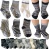 Kakalu 6 Pairs Assorted Non Skid Ankle Cotton Socks Baby Walker Boys Girls Toddler Anti Slip Stretch Knit Stripes Star Footsocks Sneakers Crew Socks with Grip for 16-36 Months Baby One Size Multicolore 40 71bOOf7hFvL