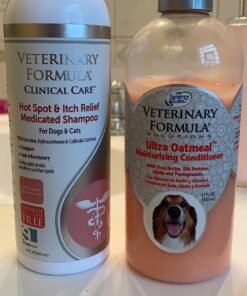 Veterinary Formula Clinical Care Hot Spot & Itch Relief Medicated Shampoo for Dogs and Cats 16oz – Helps Alleviate Sensitive Skin, Scratching, and Licking of Coat 32 71bPTb5tsoL