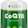 Purely Holistic CoQ10 100mg - 240 SoftGels - 8 Month Supply - Ubiquinone Coenzyme Q10 Supplement - with Organic Olive Oil - Soy Free Co Q 10 - Made in The USA 37 71bPXNM5NJL