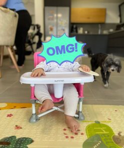 Summer Infant Pop 'N Sit Portable Booster Chair, Floor Seat, Indoor/Outdoor Use, Compact Fold, Pink, 6 Mos - 3 Yrs 37 71bPc9QuZjL