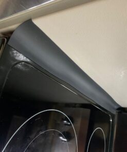 Silicone Stove Counter Gap Cover / Filler by Kindga 25" Long, Sealing Spills Between Kitchen Appliances Washing Machine and Stovetop, Set of 2 (Black) 25" Black 39 71bQOcxZvL