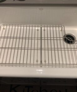 KOHLER 6639-ST Whitehaven Bottom Basin Rack, Steel Sink Racks for 36" Whitehaven Sink, Includes Left and Right Racks, Stainless Steel one-size 35 71bRvKIIMcL