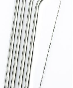 4 Bend Stainless Steel Straws Extra LONG fits 30 oz & 20 oz Yeti Tumbler Rambler Cups - CocoStraw Brand Drinking Straw (4 Bend Straws) Fine 16 71bSrDD10aL