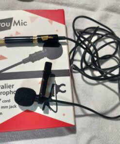 YouMic - Small Lavalier Microphone with Clip - Lav Lapel Mic for Camera Phone iPhone iOS Android PC Laptop Video Recording - Noise Cancelling 3.5mm Jack 49 71bT1IknoTL