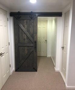 U-MAX 6.6 FT Sliding Barn Wood Door Basic Sliding Track Hardware Kit (Basic "J") 37 71bTkJSdoL