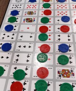 SEQUENCE- Original SEQUENCE Game with Folding Board, Cards and Chips by Jax ( Packaging may Vary ) White, 10.3" x 8.1" x 2.31" Multicolor 33 71bUUKHNRcL