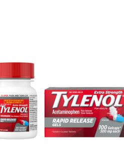 Tylenol Extra Strength Acetaminophen Rapid Release Gels, Pain Reliever & Fever Reducer, 100 ct 32 71bVQWpCb1L 2