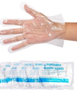 500 Pack Cooking Gloves - Plastic Disposable Food Safe, Food Prep, Handling, Serving Gloves (Clear, One Size Fits Most) 18 71bVjq4xiZL
