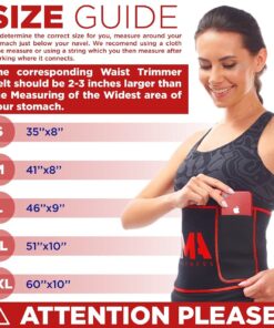 LOMA Premium Waist Trainer for Women and Men -Bonus HOT Gel 20 mg - Waist Trimmer Stomach Wrap - Six-Pack Abs Sweat Belt Small 20 71bW0cxgFNS