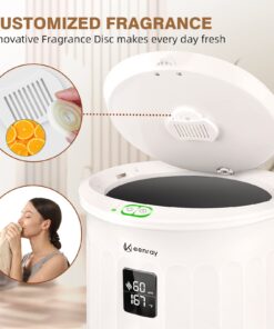 Keenray Towel Warmer Bucket, Luxury Hot Towel Warmer with LED Display, Child Safety Lock, Heat Timer 15/30/45/60 Min Adjustable, for Hot Tub, Bathroom, Spa, Brown, CL27 20 71bW4R8eJRL