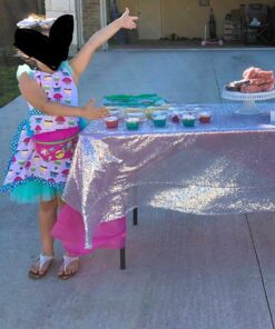 Alternative view of KAF Home Hostess Child's Extra Long Ties – Adjustable Bib Cupcake Apron-Machine Wash-Used in Kitchen, Gardening, Multicolor