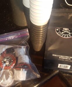 Death Wish Coffee Co. Single Serve Pods - Extra Kick of Caffeine - Dark Roast Coffee Pods - Made with USDA Certified Organic, Fair Trade, Arabica and Robusta Beans (20 Count) 20 Count (Pack of 1) 32 71bWO7zTEL