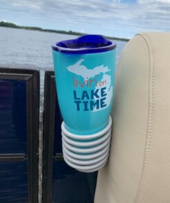 SkiffDaddy Drink Cup Holder - for Pontoon, Boat, Canoe, Patio Chair - 2 Pack 28 71bXhLF6 bL