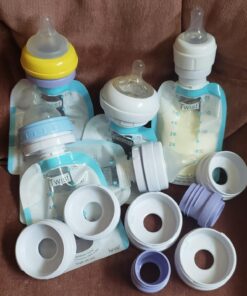 Kiinde Twist Pouch Direct-Pump Direct-Feed Twist Cap Breast Milk Storage Bags for Pumping, Freezing, Heating and Feeding, Pre-Sterilized, 6 Ounce, Pack of 40 6oz 6 Ounce (Pack of 40) 43 71bY3qeObFL