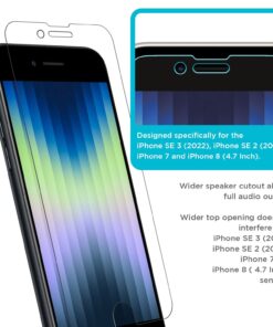 Tech Armor HD Clear Film Screen Protector Designed for Apple NEW iPhone SE 3 (2022), iPhone SE 2 (2020), iPhone 7 and iPhone 8 (4.7 Inch) 4 Pack 27 71bYIZIsAmL