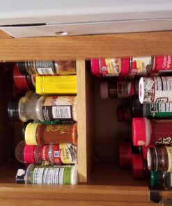 Seville Classics Bamboo Premium Wood 3-Tier Step Shelf Spice & Seasoning Storage Rack Organizer for Kitchen, Cabinet, Countertop, Pantry, Bathroom, Salon, Expandable 8.5"-15" W Expandable 8.5" - 15" W 41 71bZAR8MdzL 1