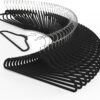 TECHZOO 50 Pack New Premium Quality Velvet Hangers Ultra Thin Non Slip Adult Felt Space Saving Hangers for Closet Heavy Duty Coat Pants Jackets Dress Hangers 360° Swivel Hook Hold Upto 10 lbs Black 61 71ba sbyv4L