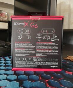 Sound BlasterX G6 Hi-Res 130dB 32bit/384kHz Gaming DAC, External USB Sound Card with Xamp Headphone Amp, Dolby Digital, 7.1 Virtual Surround Sound, Sidetone/Speaker Control for PS4, Xbox One 130 dB DNR at 32-bit / 384 kHz 72 71baNGZjRPL