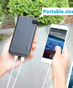 FEELLE Solar Charger Power Bank - 25000mAh Portable Phone Charger 3A Fast Charging External Battery Pack with 4 Solar Panels for Phone Outdoor Camping Orange Yellow 37 71bbXTxDUPL